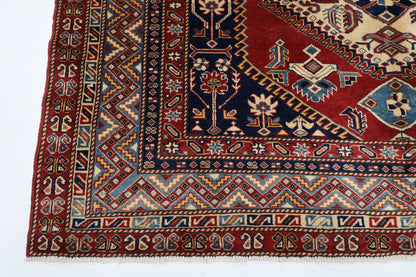 187 x 236 cm | Shirvan Afghan Tribal Hand Knotted Veg Dye Wool Carpet