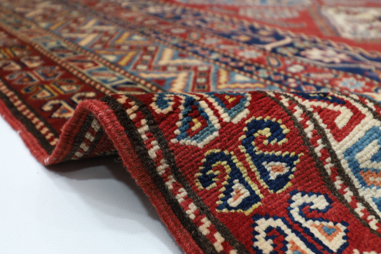 187 x 236 cm | Shirvan Afghan Tribal Hand Knotted Veg Dye Wool Carpet