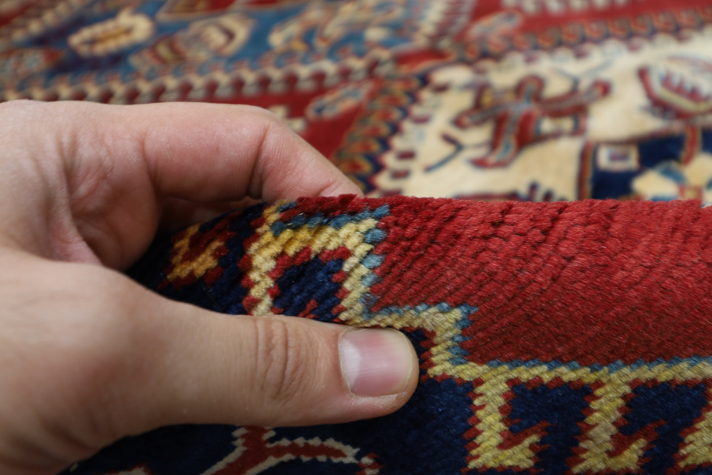 187 x 236 cm | Shirvan Afghan Tribal Hand Knotted Veg Dye Wool Carpet