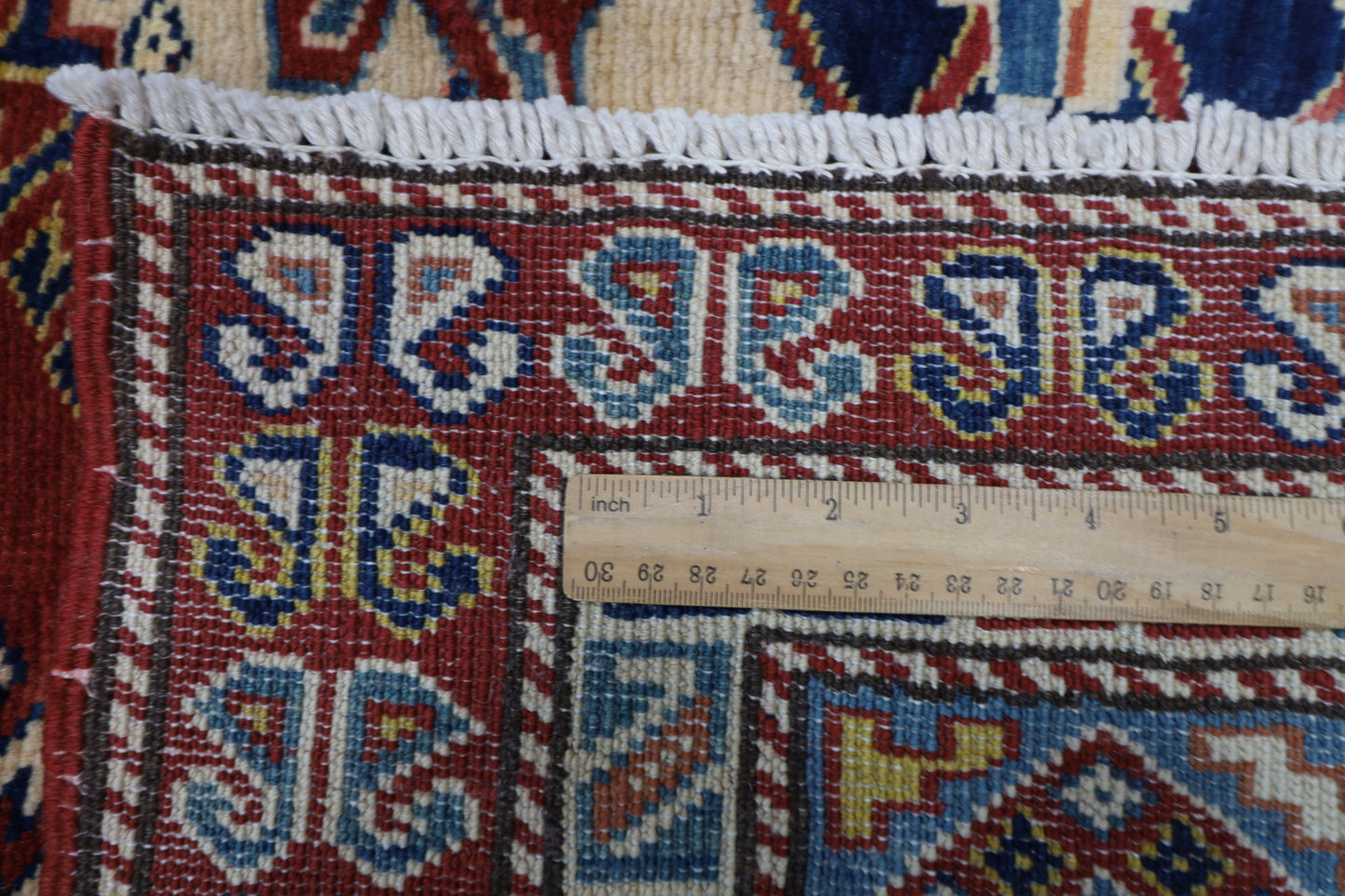 187 x 236 cm | Shirvan Afghan Tribal Hand Knotted Veg Dye Wool Carpet