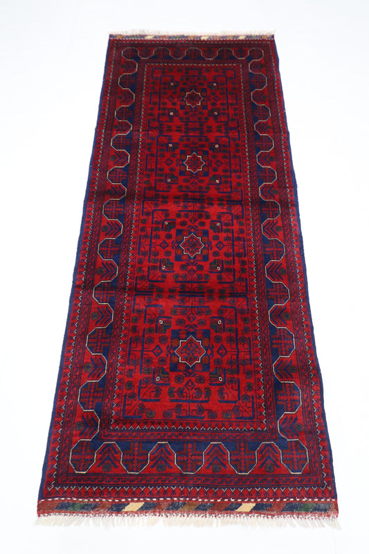 84 x 204 cm | Khamiyab Runner Rug Afghan Hand Knotted Veg Dye Wool carpet
