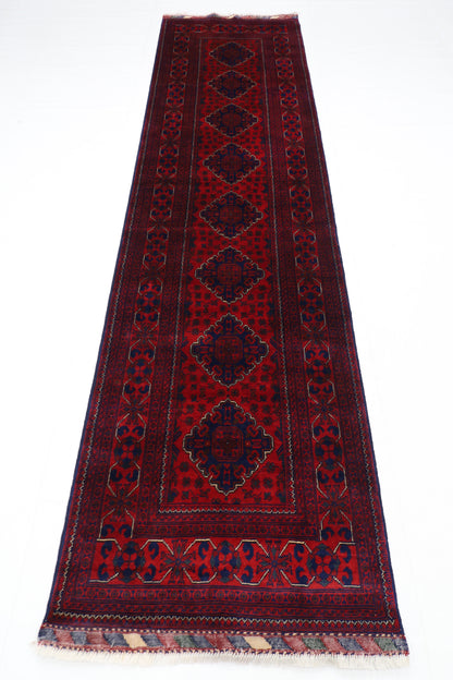 86 x 320 cm | Khamiyab Runner Rug Afghan Hand Knotted Veg Dye Wool carpet