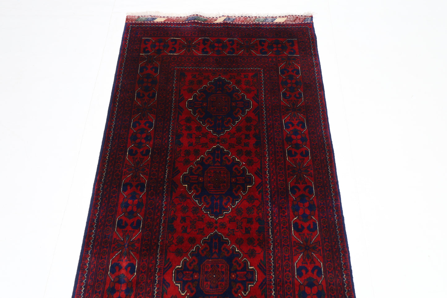 86 x 320 cm | Khamiyab Runner Rug Afghan Hand Knotted Veg Dye Wool carpet