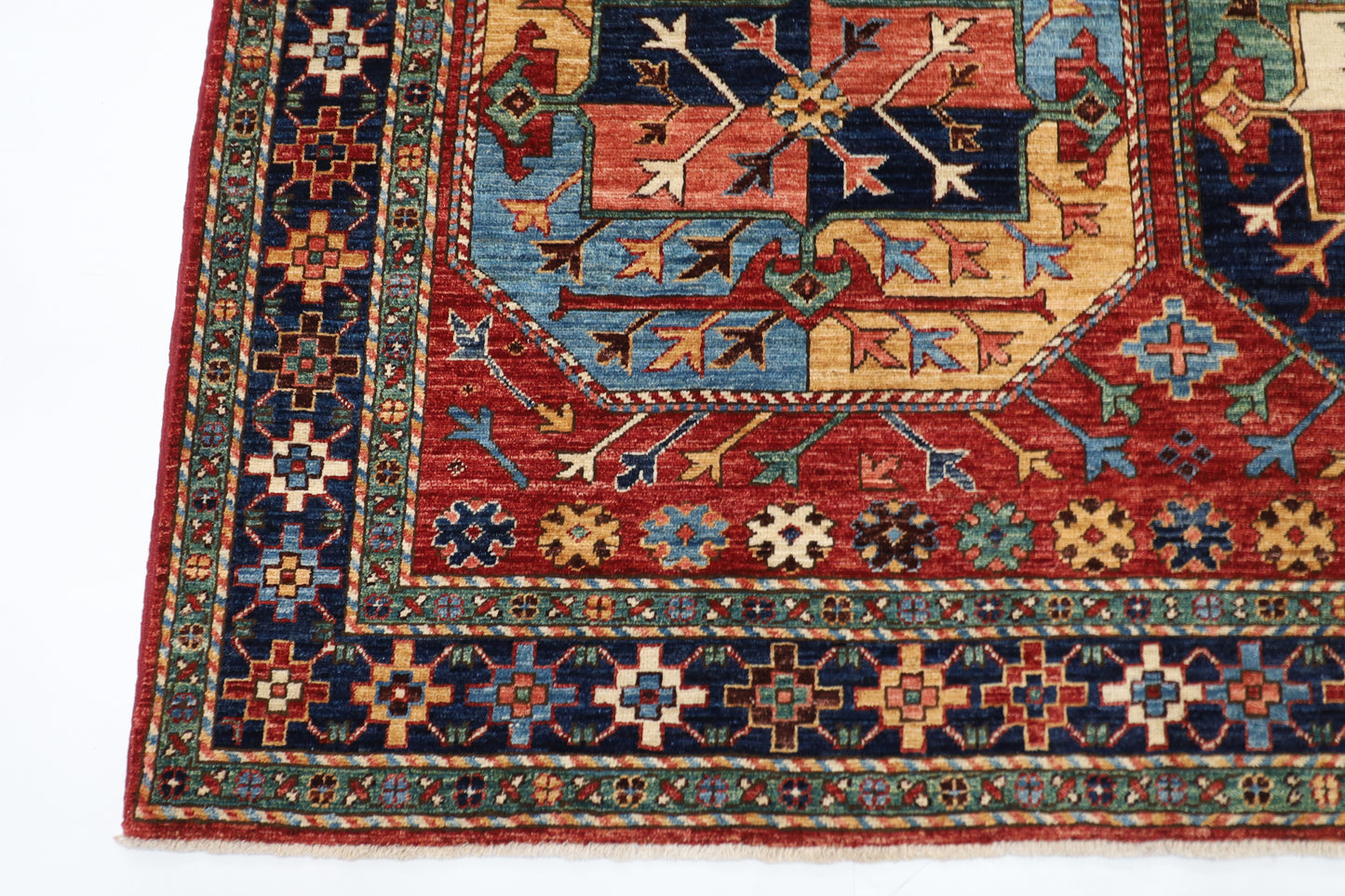 157 x 235 cm | Ersari Afghan Tribal Hand Knotted Veg Dye Wool Carpet