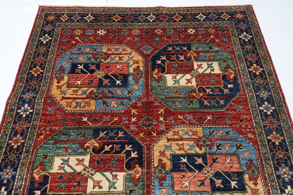 157 x 235 cm | Ersari Afghan Tribal Hand Knotted Veg Dye Wool Carpet