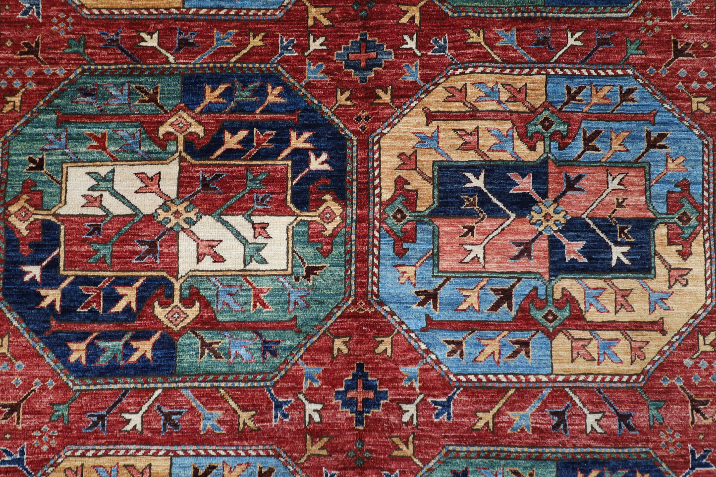 157 x 235 cm | Ersari Afghan Tribal Hand Knotted Veg Dye Wool Carpet