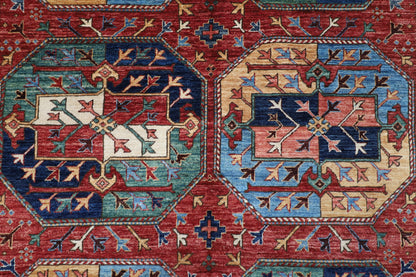 157 x 235 cm | Ersari Afghan Tribal Hand Knotted Veg Dye Wool Carpet