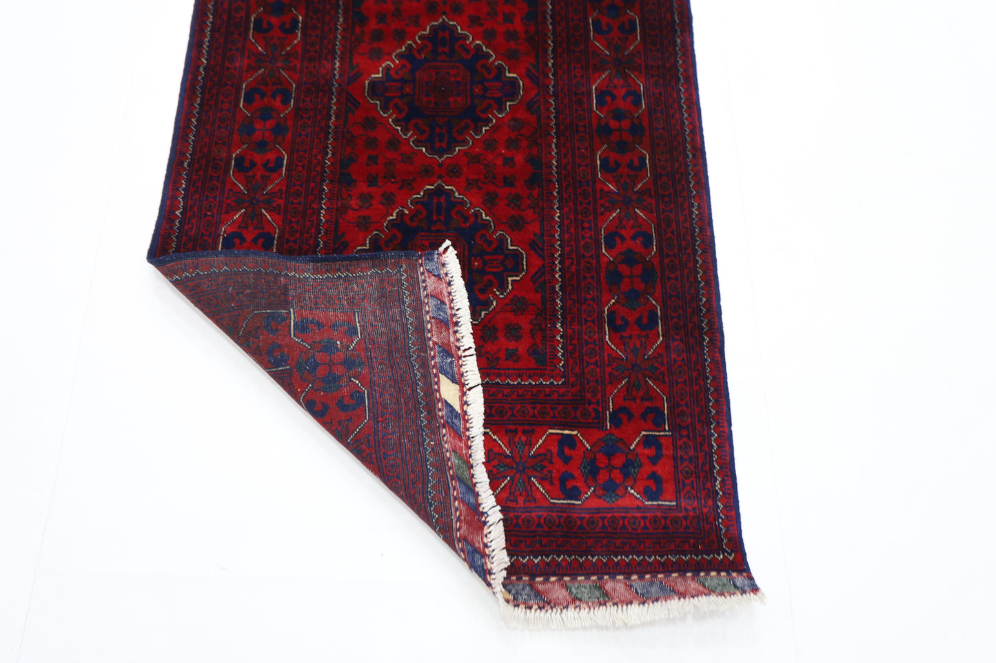 86 x 320 cm | Khamiyab Runner Rug Afghan Hand Knotted Veg Dye Wool carpet