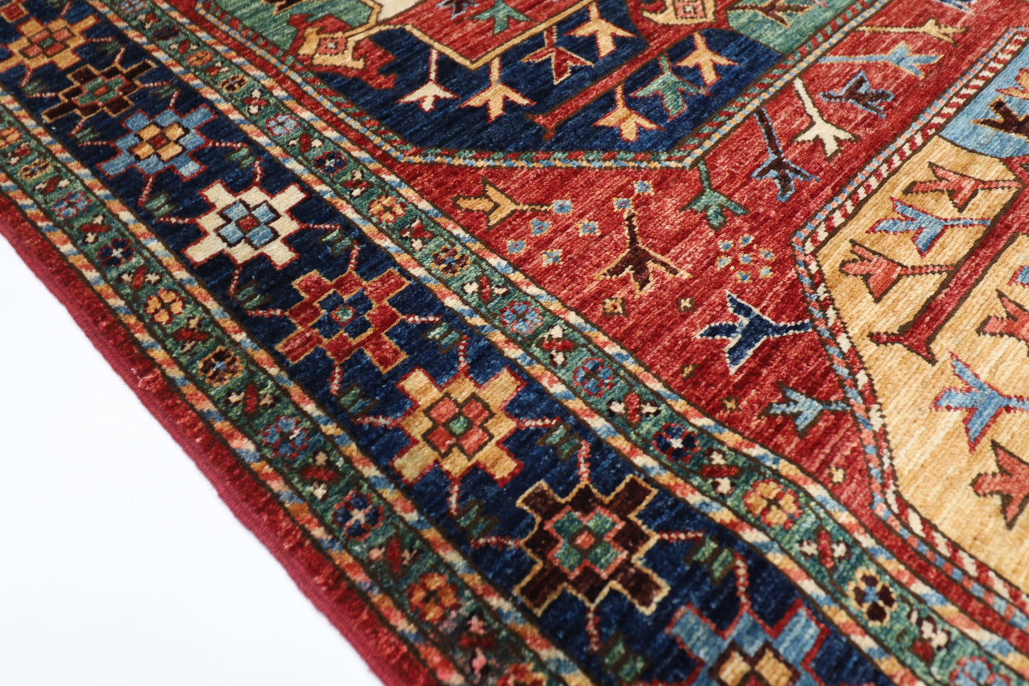 157 x 235 cm | Ersari Afghan Tribal Hand Knotted Veg Dye Wool Carpet