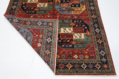 157 x 235 cm | Ersari Afghan Tribal Hand Knotted Veg Dye Wool Carpet