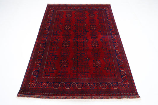 153 x 205 cm | Khamiyab Area Rug Afghan Hand Knotted Veg Dye Wool carpet