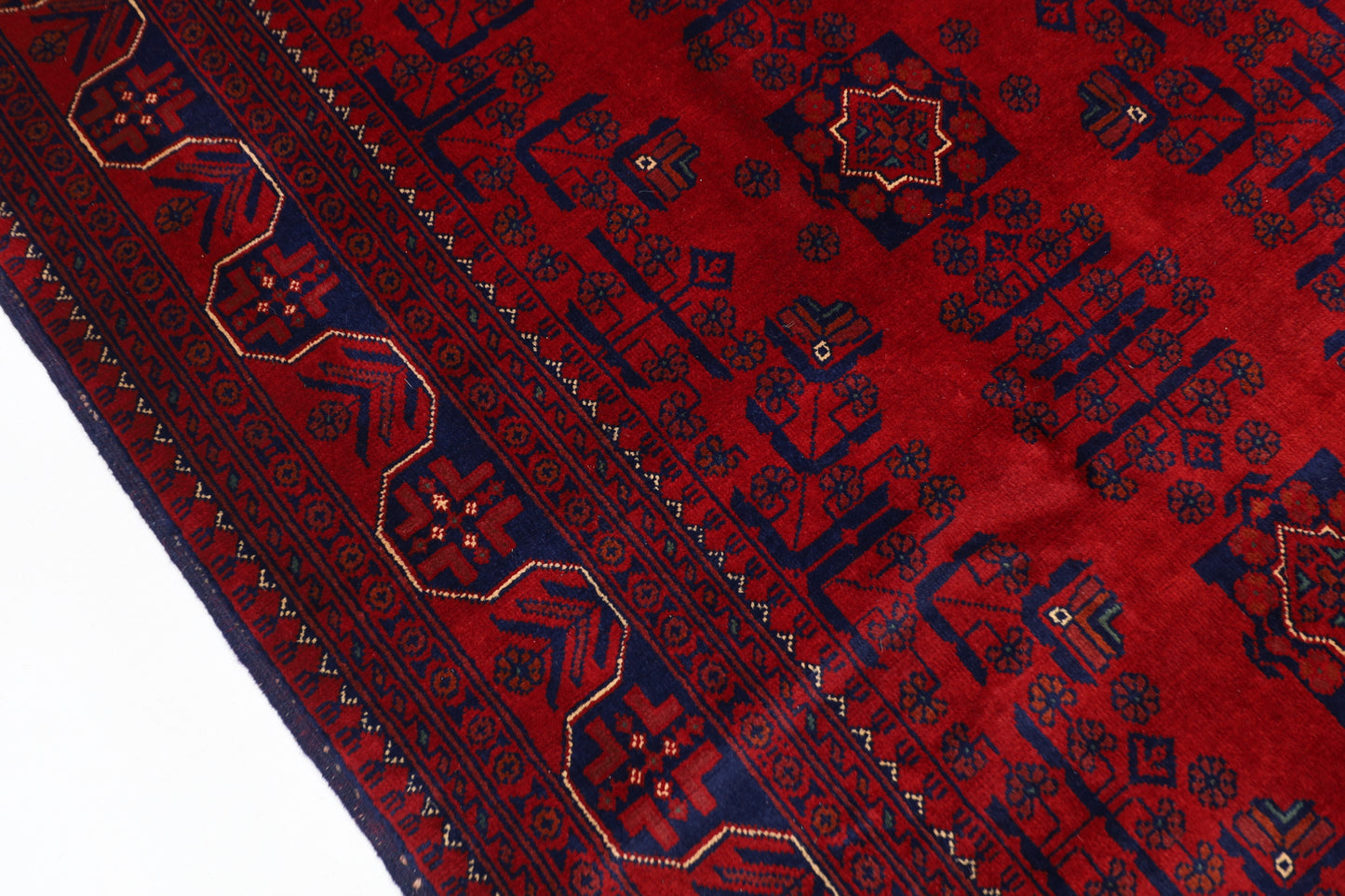 153 x 205 cm | Khamiyab Area Rug Afghan Hand Knotted Veg Dye Wool carpet