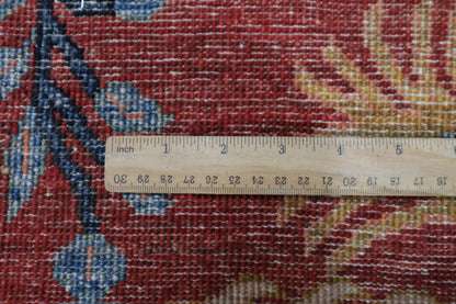 172 x 249 cm | Birds Afghan Tribal Hand Knotted Veg Dye Wool Carpet