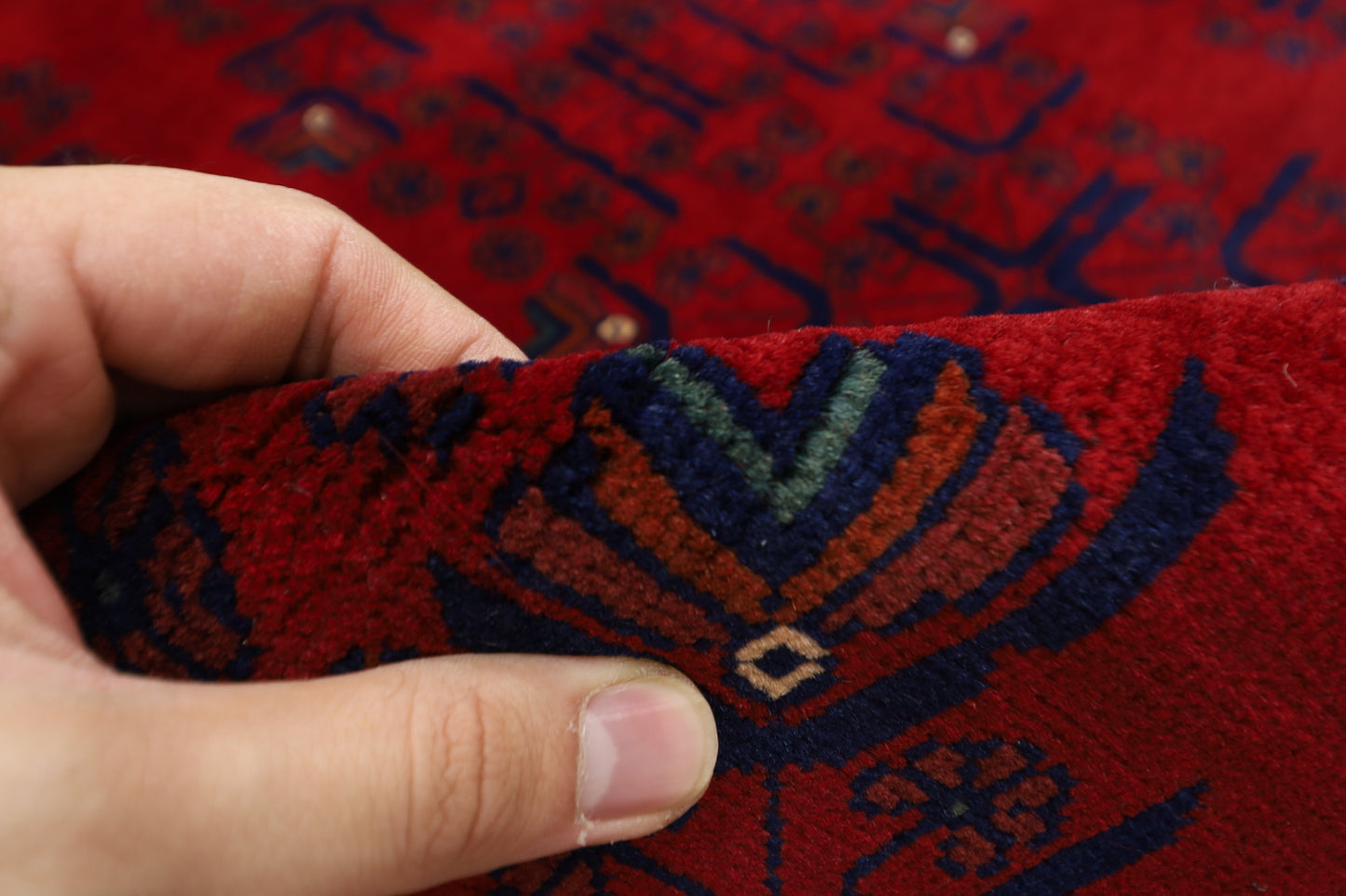 153 x 205 cm | Khamiyab Area Rug Afghan Hand Knotted Veg Dye Wool carpet