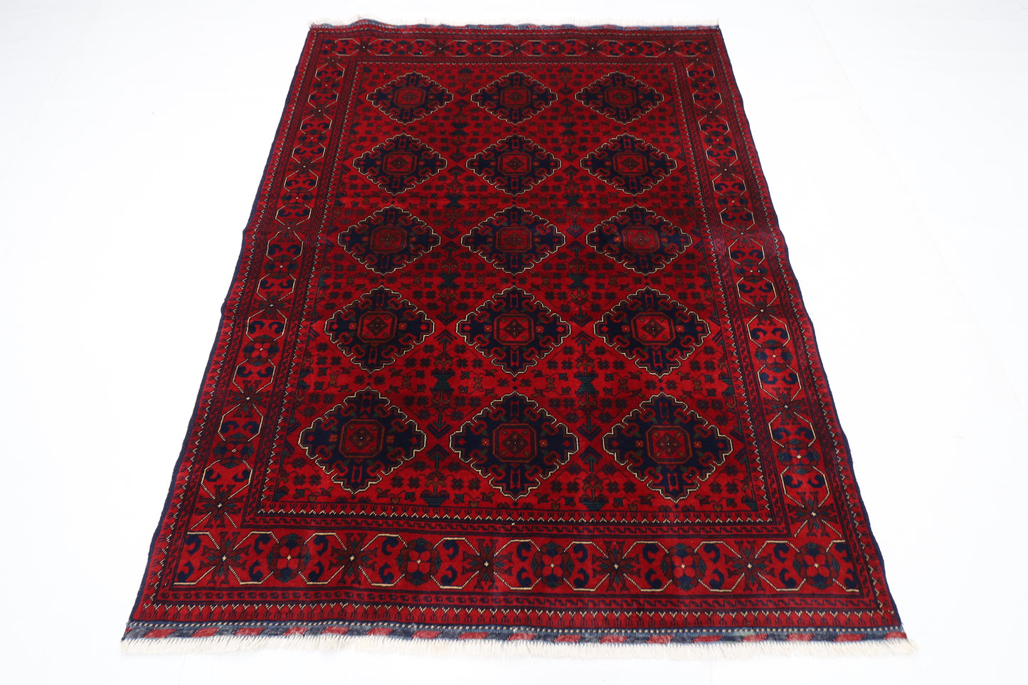 150 x 199 cm | Khamiyab Area Rug Afghan Hand Knotted Veg Dye Wool carpet