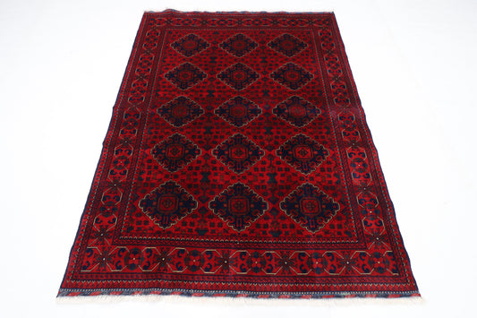 150 x 199 cm | Khamiyab Area Rug Afghan Hand Knotted Veg Dye Wool carpet