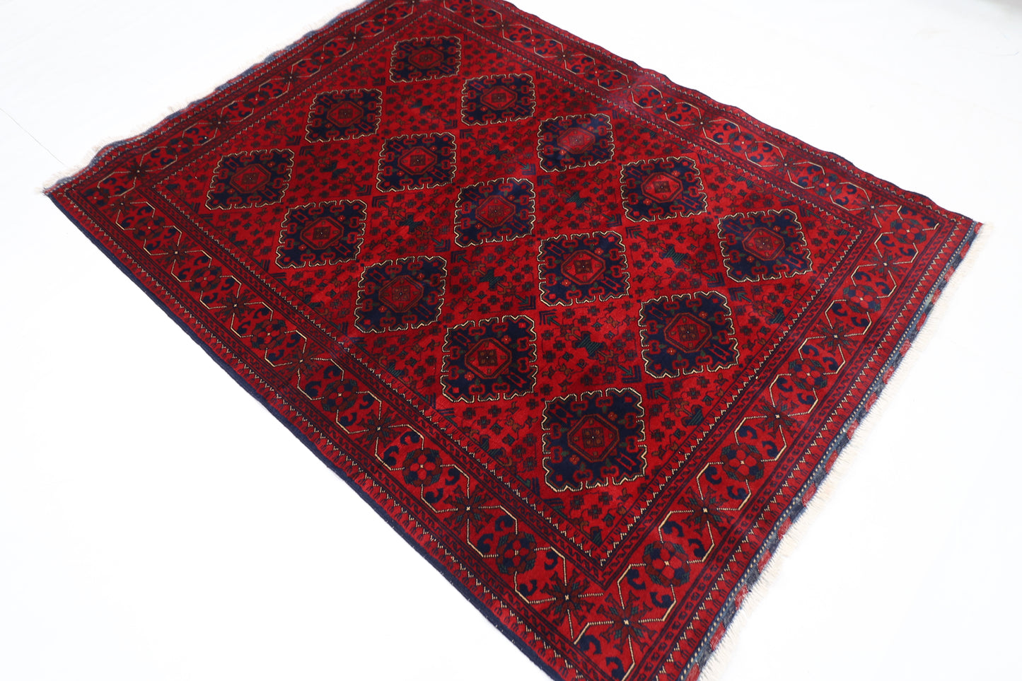 150 x 199 cm | Khamiyab Area Rug Afghan Hand Knotted Veg Dye Wool carpet