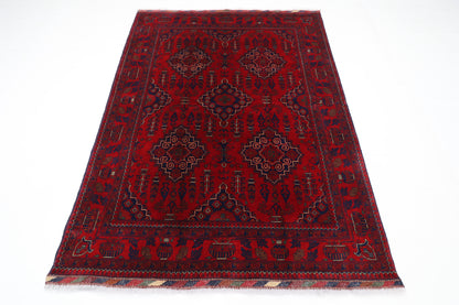 153 x 207 cm | Khamiyab Area Rug Afghan Hand Knotted Veg Dye Wool carpet