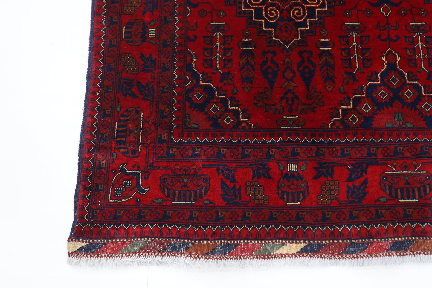 153 x 207 cm | Khamiyab Area Rug Afghan Hand Knotted Veg Dye Wool carpet
