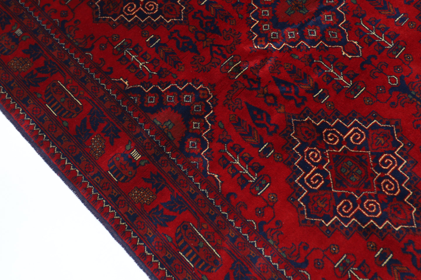 153 x 207 cm | Khamiyab Area Rug Afghan Hand Knotted Veg Dye Wool carpet