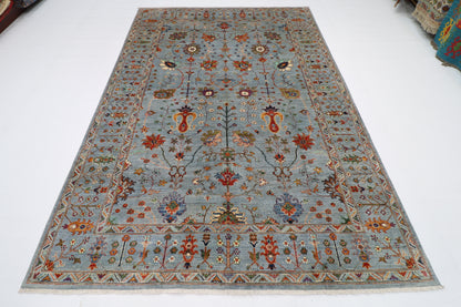 200 x 290 cm | Sultani Afghan Tribal Hand Knotted Natural Veg Dye Wool Carpet