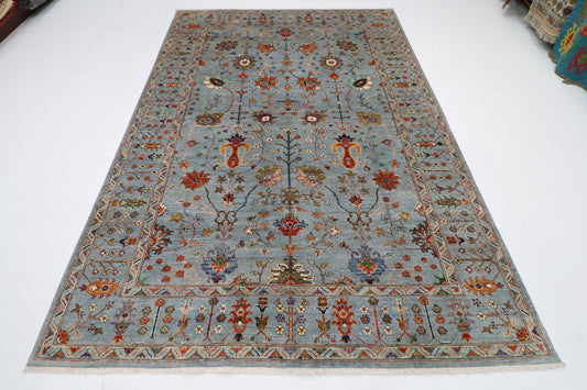 200 x 290 cm | Sultani Afghan Tribal Hand Knotted Natural Veg Dye Wool Carpet