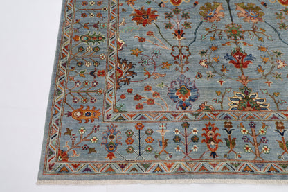 200 x 290 cm | Sultani Afghan Tribal Hand Knotted Natural Veg Dye Wool Carpet