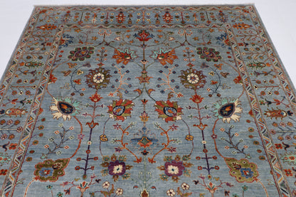 200 x 290 cm | Sultani Afghan Tribal Hand Knotted Natural Veg Dye Wool Carpet