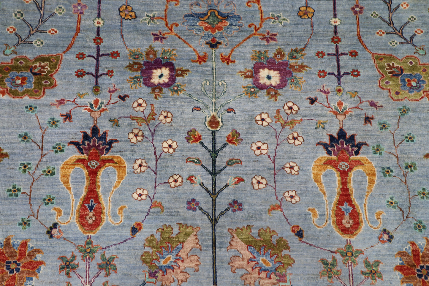 200 x 290 cm | Sultani Afghan Tribal Hand Knotted Natural Veg Dye Wool Carpet