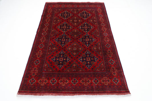 149 x 210 cm | Khamiyab Area Rug Afghan Hand Knotted Veg Dye Wool carpet