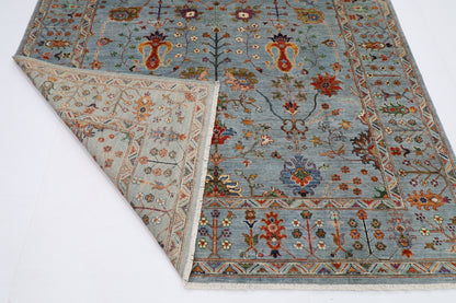 200 x 290 cm | Sultani Afghan Tribal Hand Knotted Natural Veg Dye Wool Carpet