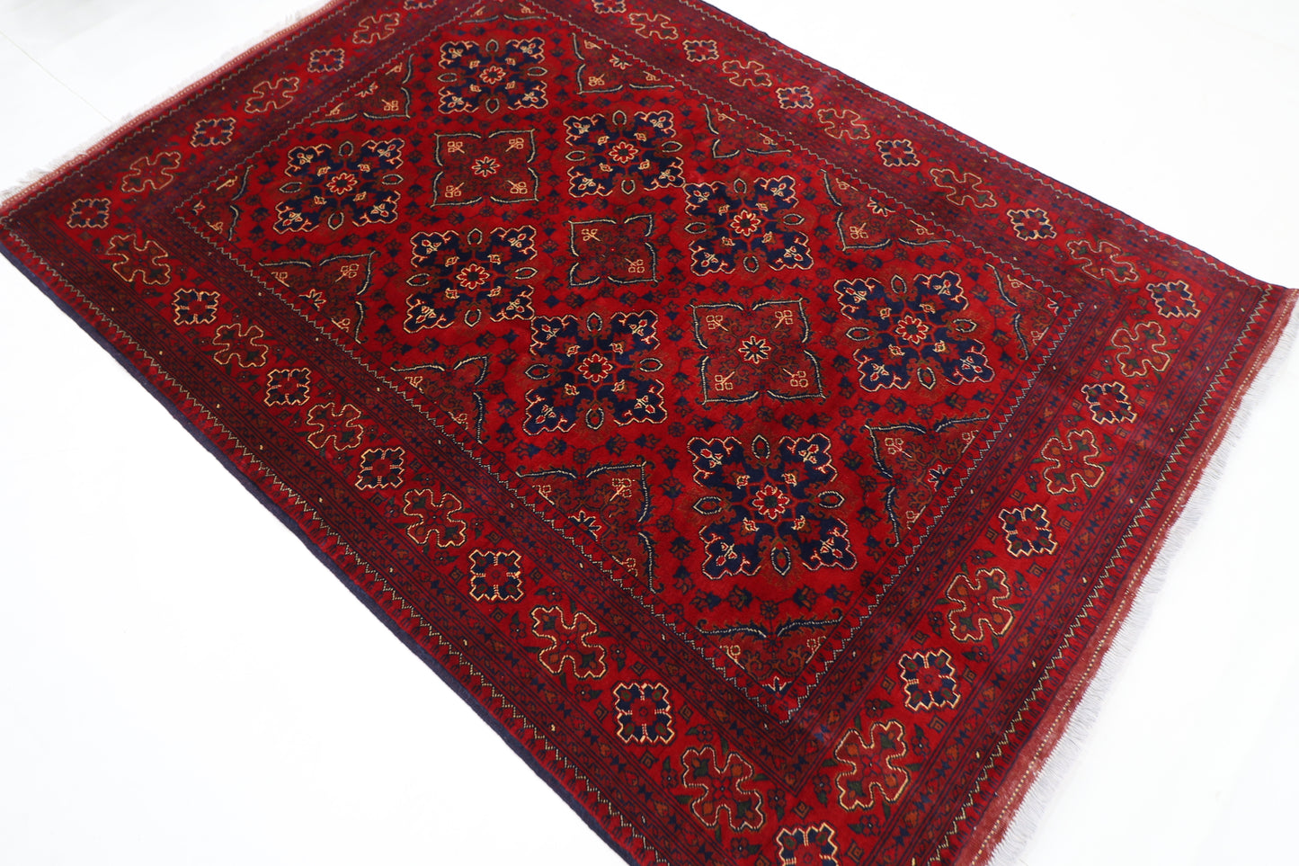 149 x 210 cm | Khamiyab Area Rug Afghan Hand Knotted Veg Dye Wool carpet