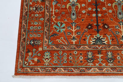 125 x 191 cm | Sultani Afghan Tribal Hand Knotted Natural Veg Dye Wool Carpet