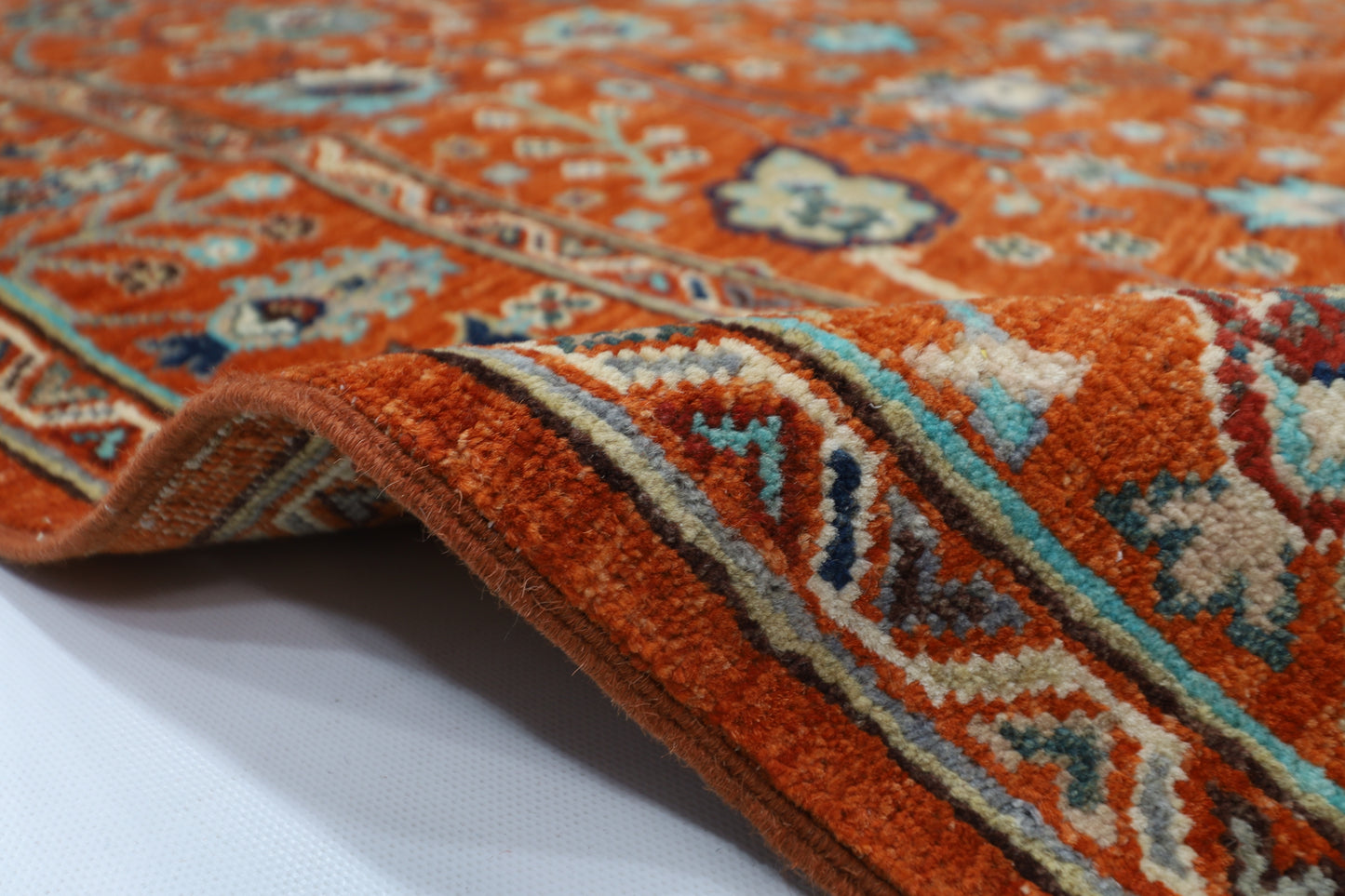 125 x 191 cm | Sultani Afghan Tribal Hand Knotted Natural Veg Dye Wool Carpet