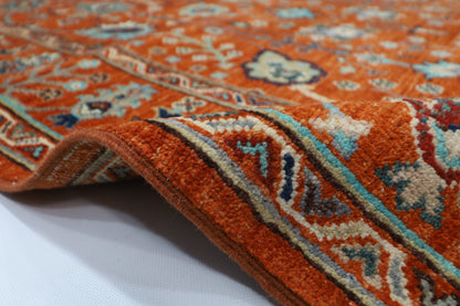 125 x 191 cm | Sultani Afghan Tribal Hand Knotted Natural Veg Dye Wool Carpet
