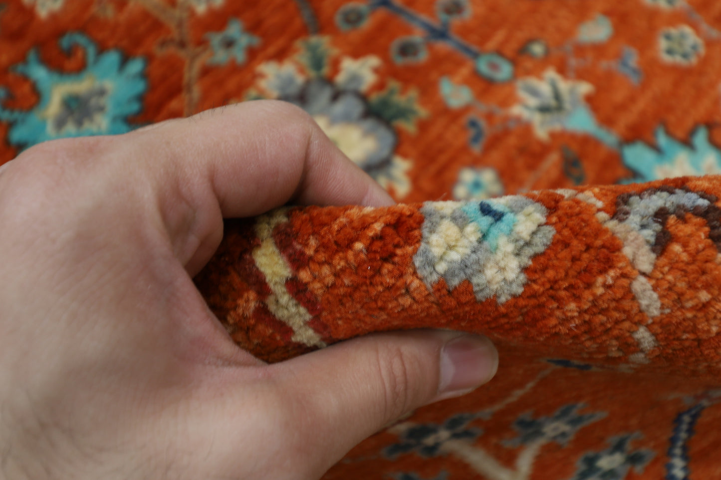 125 x 191 cm | Sultani Afghan Tribal Hand Knotted Natural Veg Dye Wool Carpet