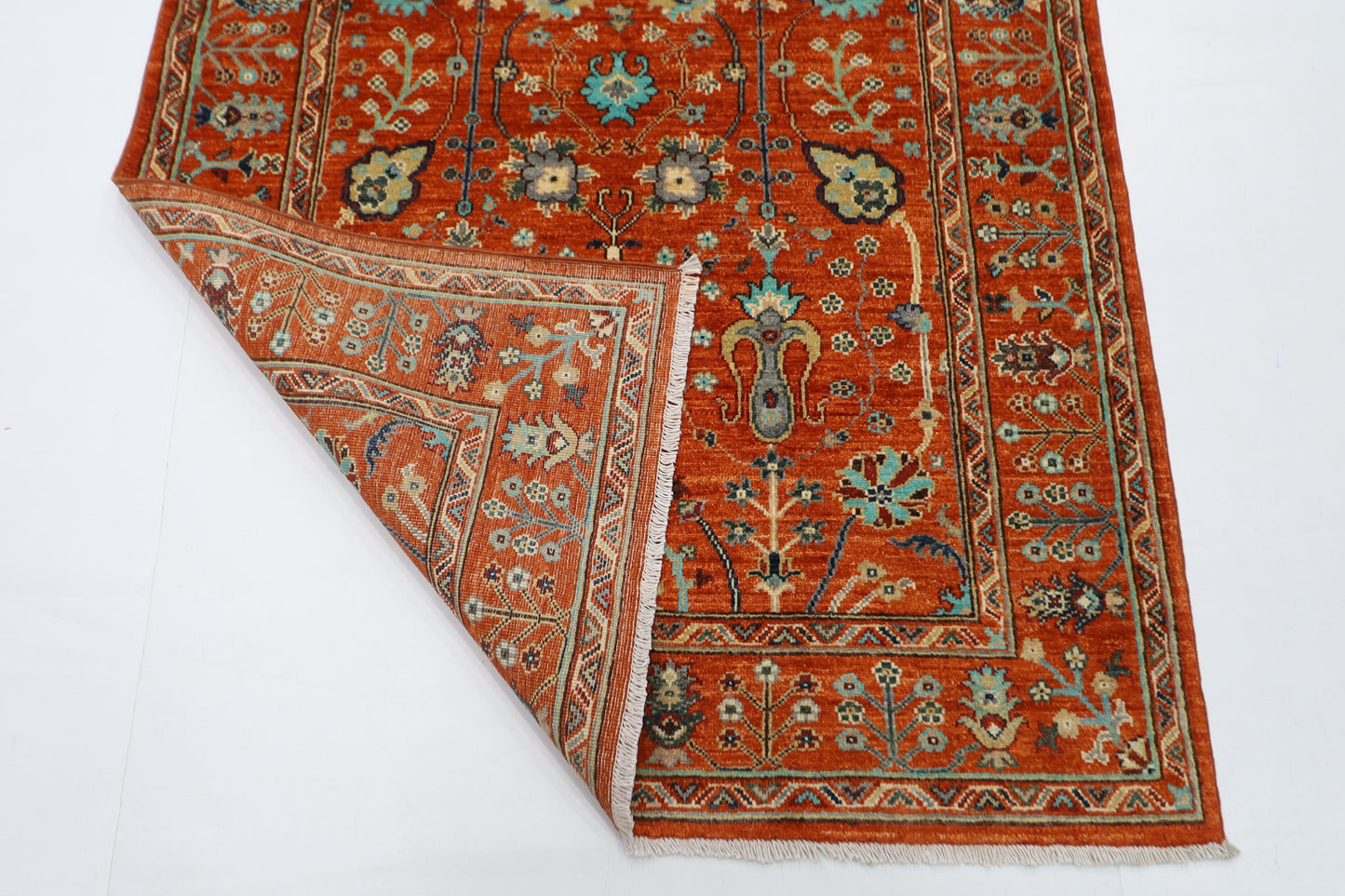 125 x 191 cm | Sultani Afghan Tribal Hand Knotted Natural Veg Dye Wool Carpet