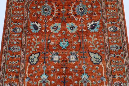 125 x 191 cm | Sultani Afghan Tribal Hand Knotted Natural Veg Dye Wool Carpet