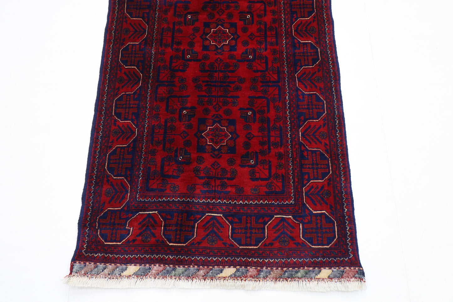 86 x 306 cm | Khamiyab Runner Rug Afghan Hand Knotted Veg Dye Wool carpet