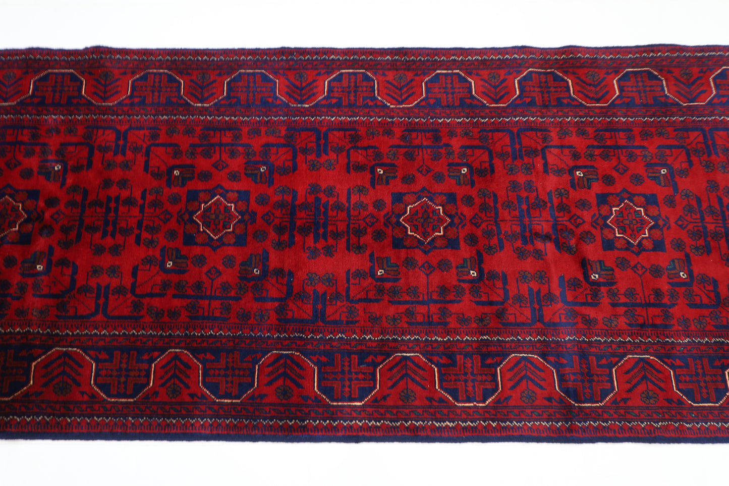 86 x 306 cm | Khamiyab Runner Rug Afghan Hand Knotted Veg Dye Wool carpet