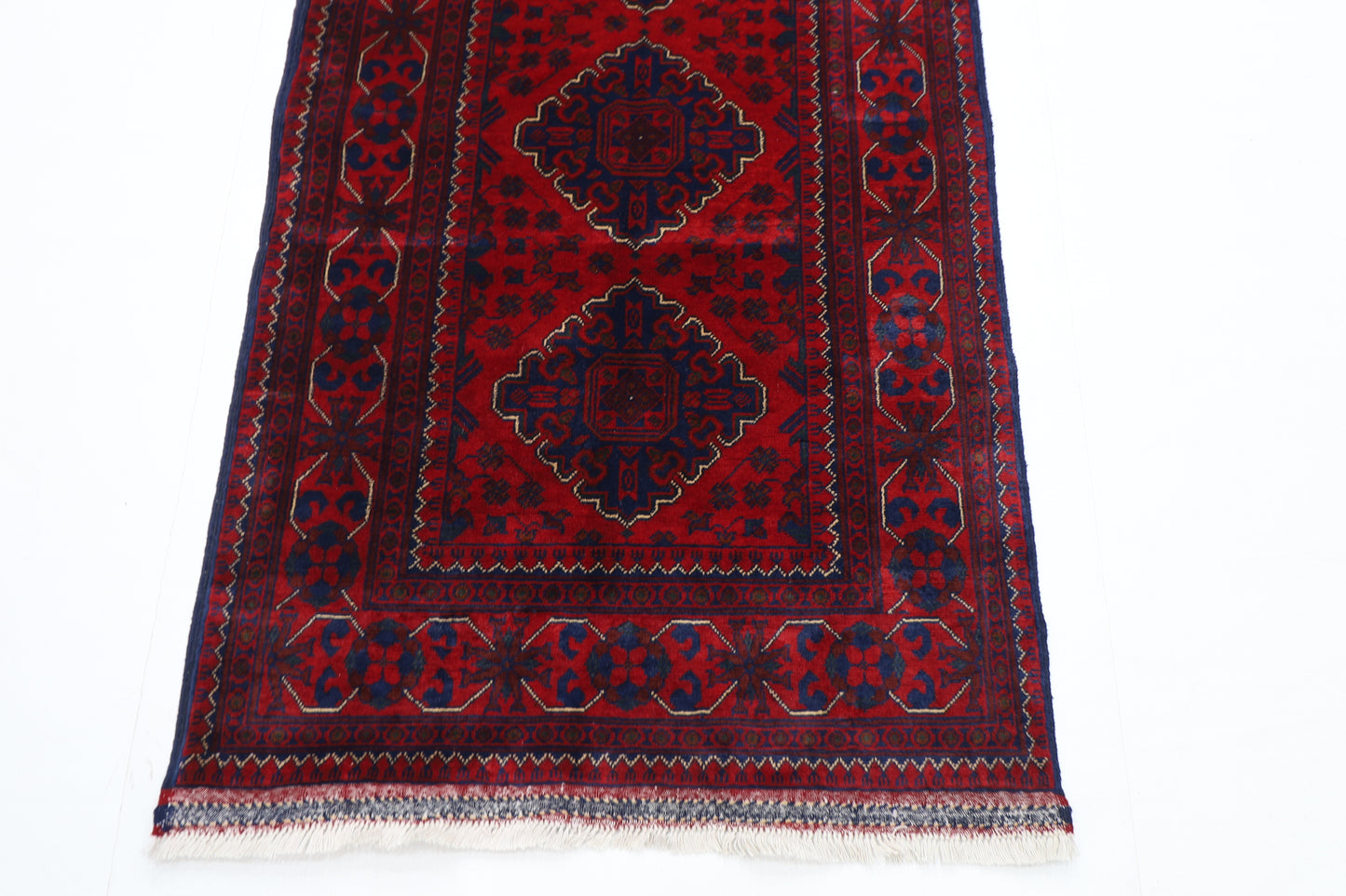 88 x 304 cm | Khamiyab Runner Rug Afghan Hand Knotted Veg Dye Wool carpet