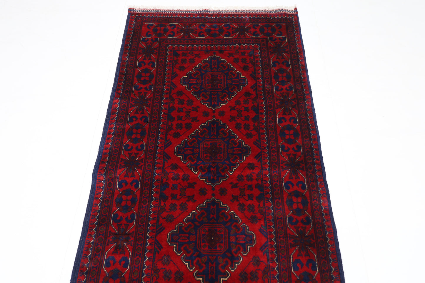 88 x 304 cm | Khamiyab Runner Rug Afghan Hand Knotted Veg Dye Wool carpet