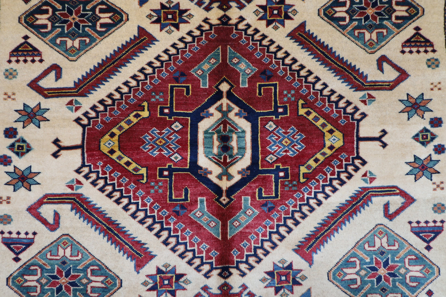 178 x 250 cm | Shirvan Afghan Tribal Hand Knotted Veg Dye Wool Carpet