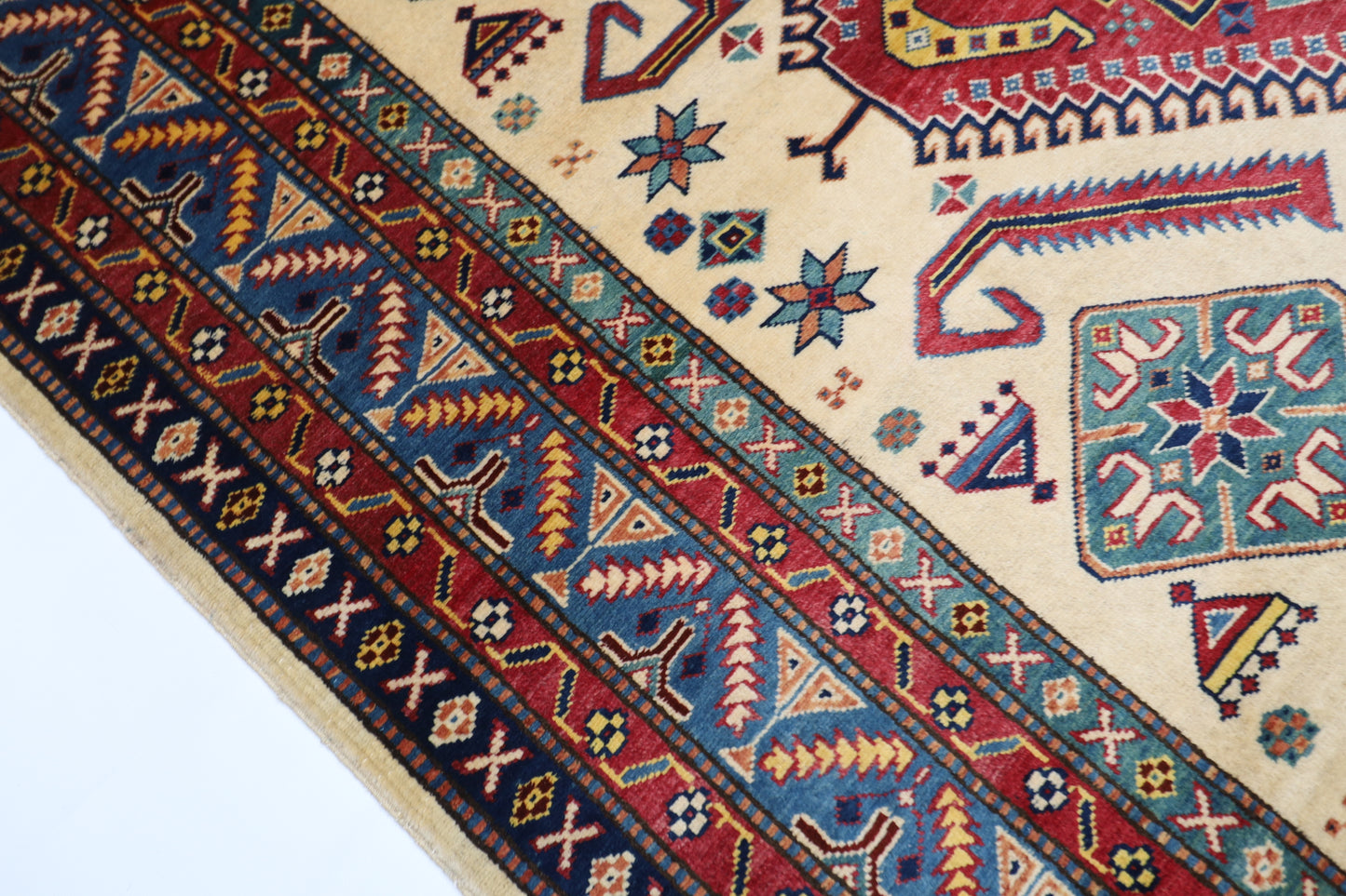 178 x 250 cm | Shirvan Afghan Tribal Hand Knotted Veg Dye Wool Carpet