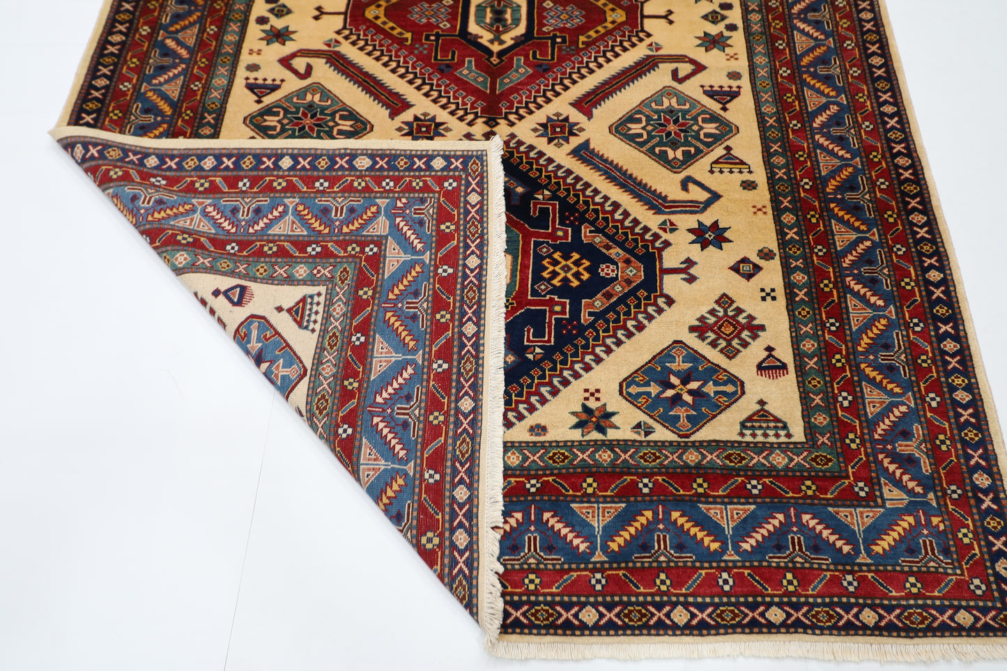 178 x 250 cm | Shirvan Afghan Tribal Hand Knotted Veg Dye Wool Carpet
