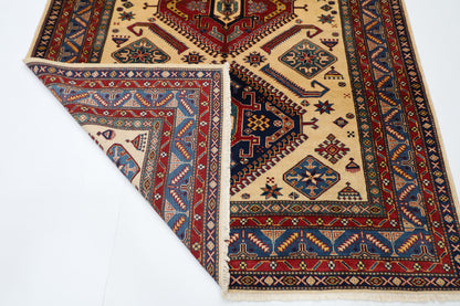 178 x 250 cm | Shirvan Afghan Tribal Hand Knotted Veg Dye Wool Carpet