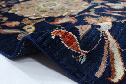 205 x 298 cm | Floral Afghan Tribal Hand Knotted Natural Veg Dye Wool Carpet