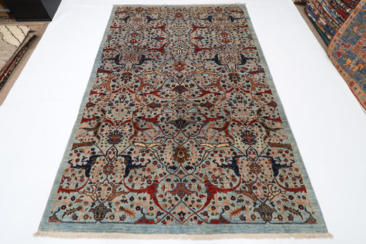 155 x 233 cm | Bidjar Afghan Tribal Hand Knotted Veg Dye Wool Carpet