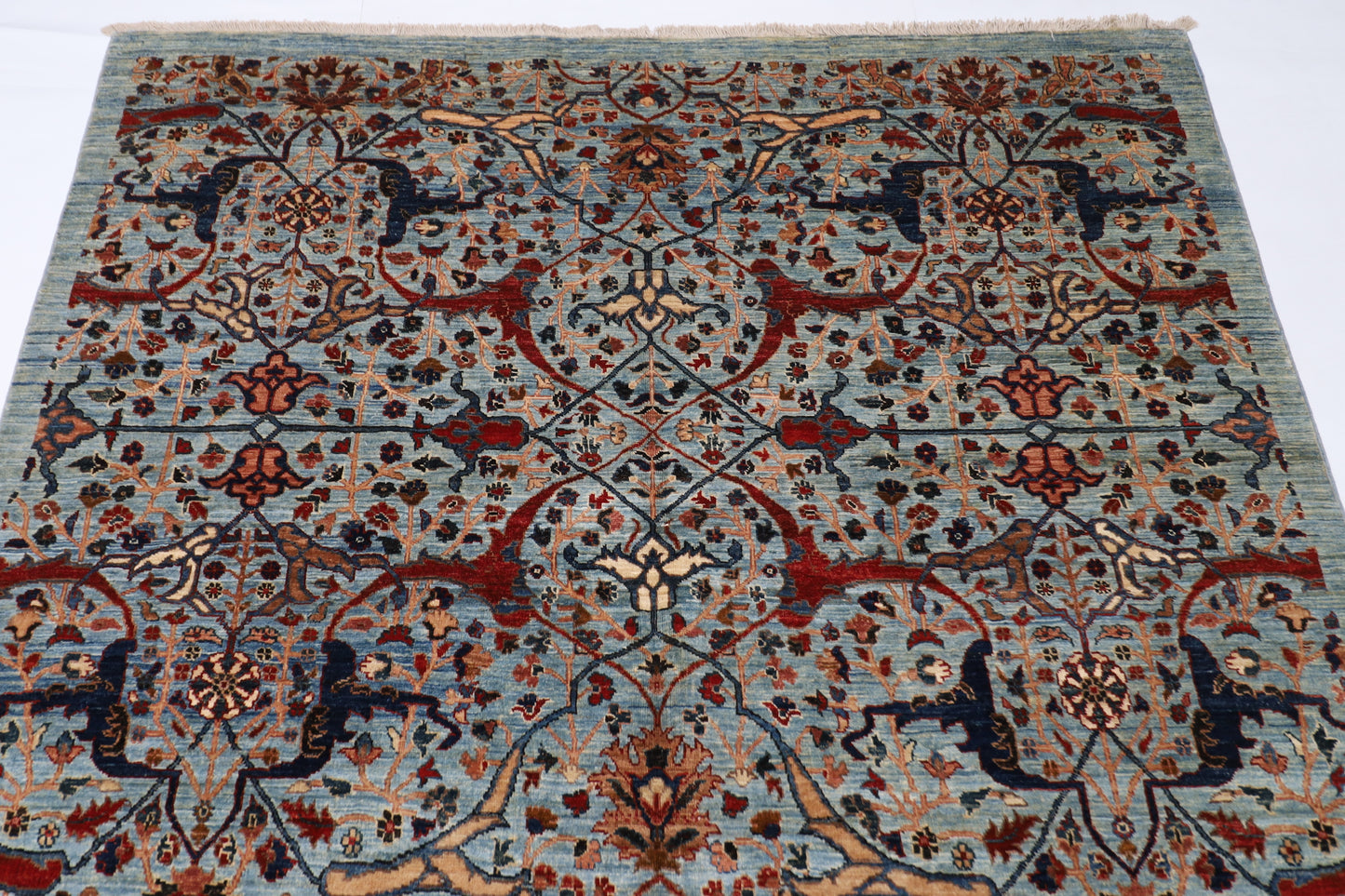155 x 233 cm | Bidjar Afghan Tribal Hand Knotted Veg Dye Wool Carpet