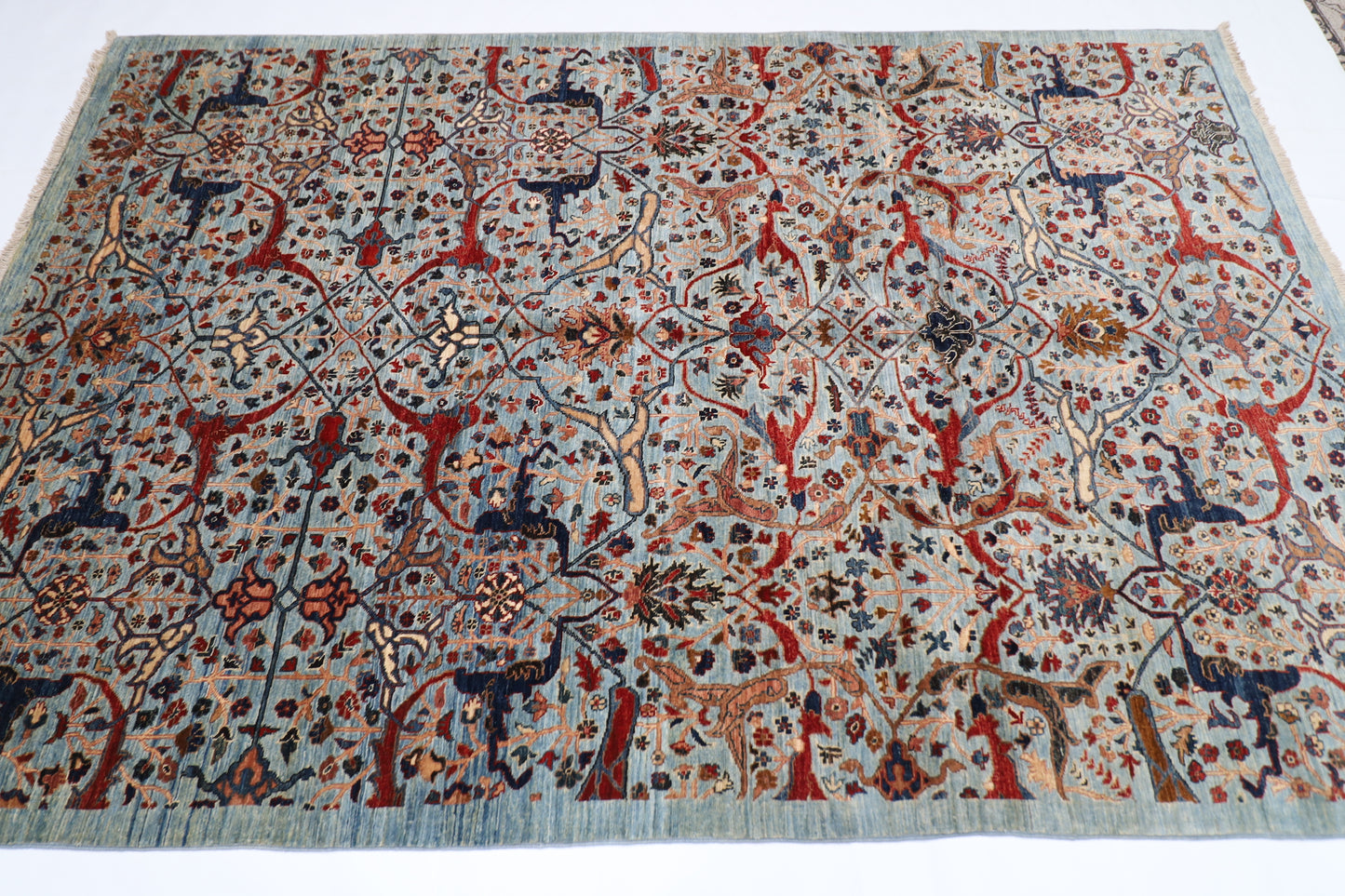 155 x 233 cm | Bidjar Afghan Tribal Hand Knotted Veg Dye Wool Carpet